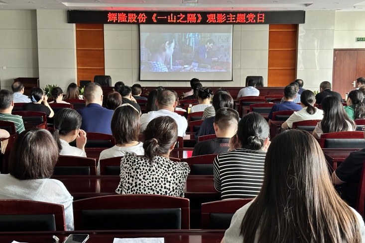 輝隆股份黨委組織開展《一山之隔》觀影主題黨日
